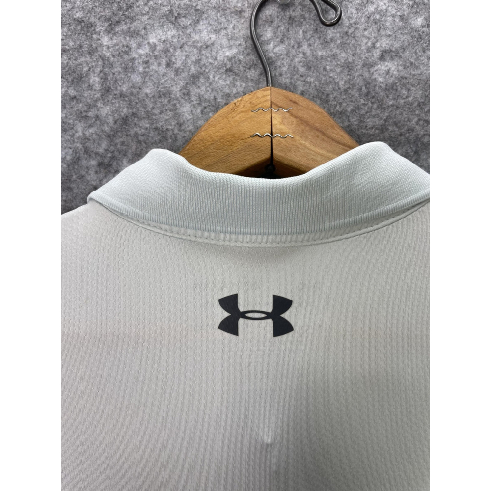 Under Armour Performance Polo Shirt Mens XL Light blue HeatGear Golf Loose Fit - Picture 11 of 11